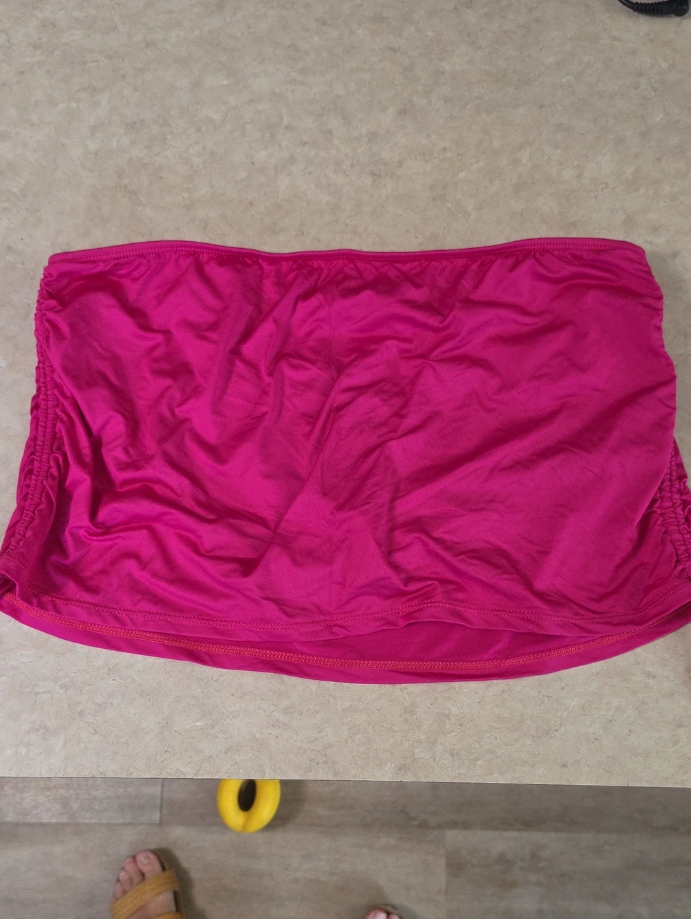 Apt. 9 Women's Hot Pink Bandeau Swim Top.  Size 12